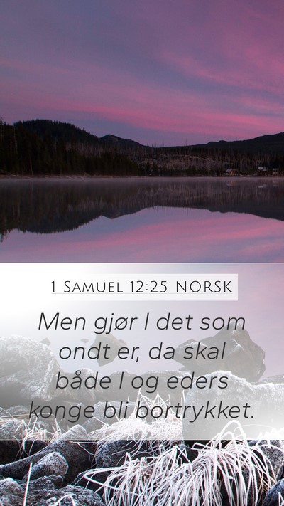 1 Samuel 12:25 NORSK Bible Verse Image