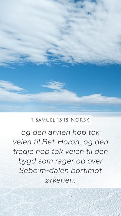1 Samuel 13:18 NORSK Bible Verse Image