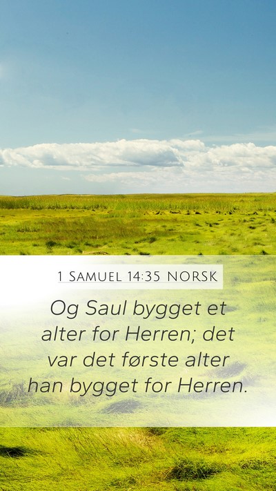 1 Samuel 14:35 NORSK Bible Verse Image
