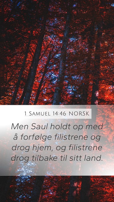 1 Samuel 14:46 NORSK Bible Verse Image