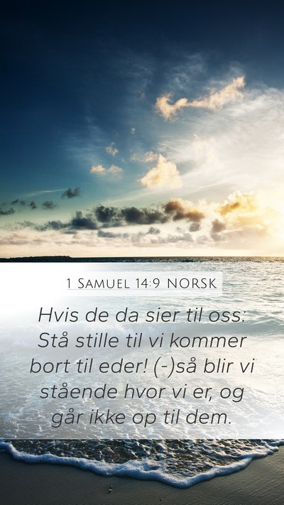1 Samuel 14:9 NORSK Bible Verse Image