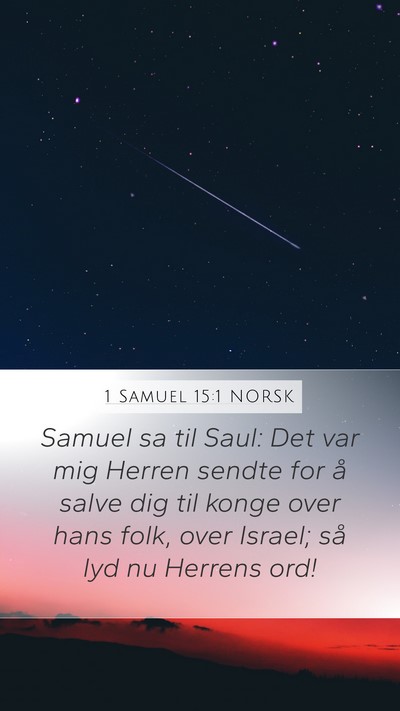 1 Samuel 15:1 NORSK Bible Verse Image
