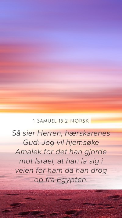 1 Samuel 15:2 NORSK Bible Verse Image