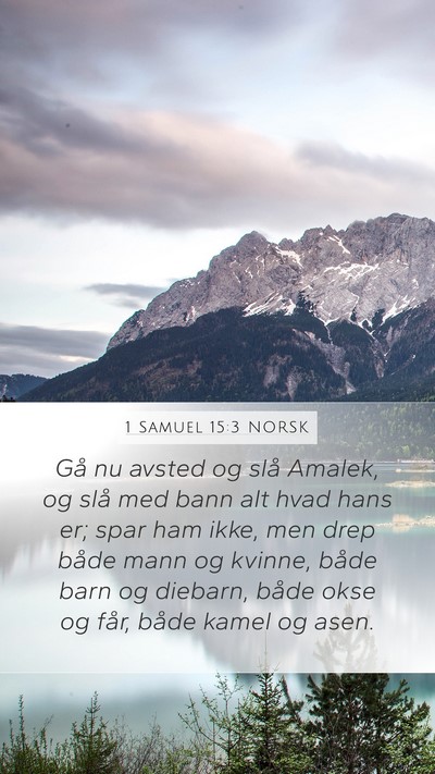1 Samuel 15:3 NORSK Bible Verse Image