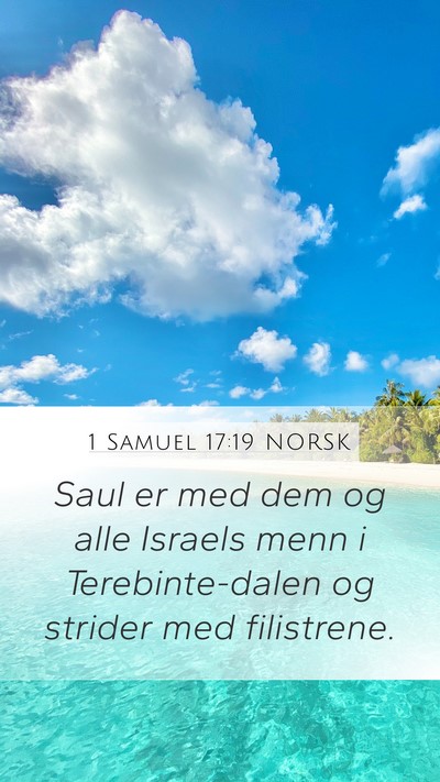 1 Samuel 17:19 NORSK Bible Verse Image
