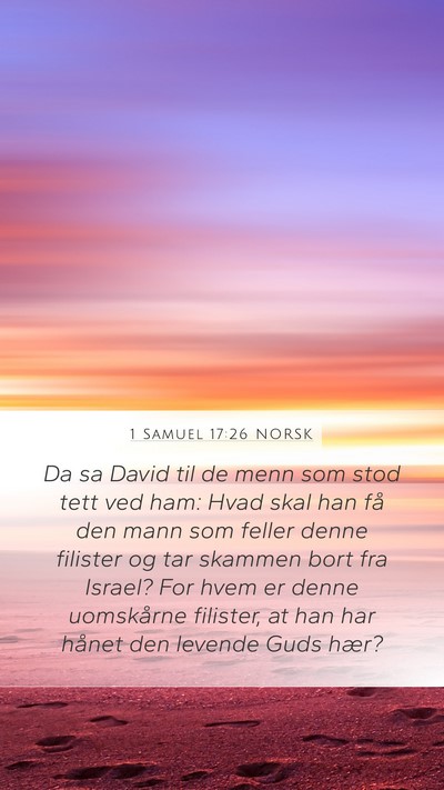 1 Samuel 17:26 NORSK Bible Verse Image