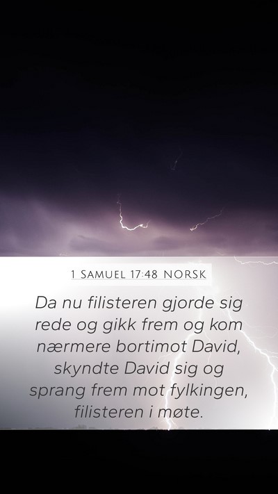 1 Samuel 17:48 NORSK Bible Verse Image