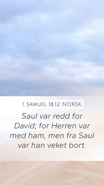 1 Samuel 18:12 NORSK Bible Verse Image