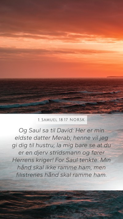 1 Samuel 18:17 NORSK Bible Verse Image