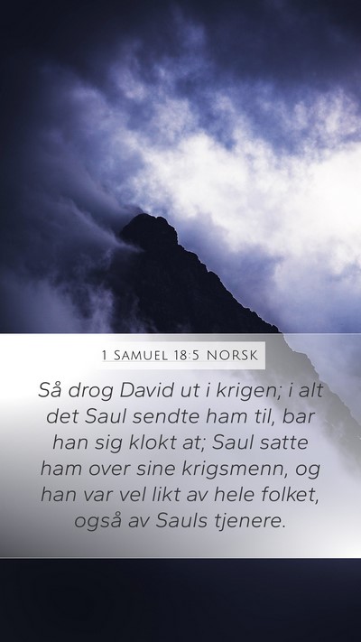 1 Samuel 18:5 NORSK Bible Verse Image