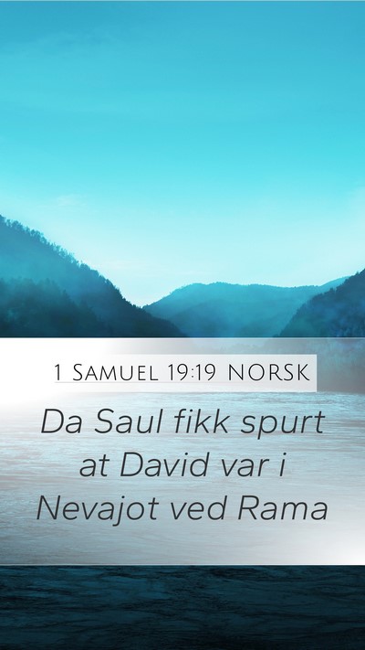 1 Samuel 19:19 NORSK Bible Verse Image