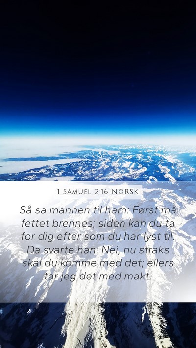 1 Samuel 2:16 NORSK Bible Verse Image