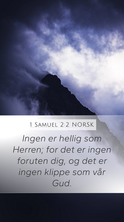 1 Samuel 2:2 NORSK Bible Verse Image