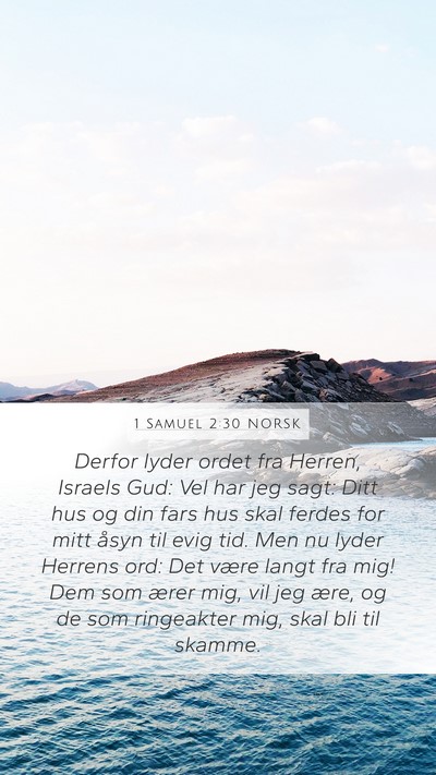 1 Samuel 2:30 NORSK Bible Verse Image