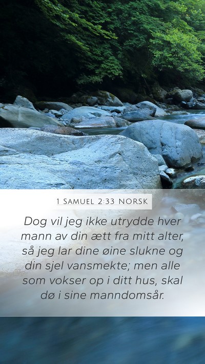 1 Samuel 2:33 NORSK Bible Verse Image