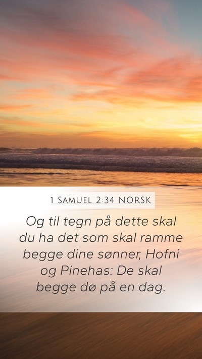 1 Samuel 2:34 NORSK Bible Verse Image