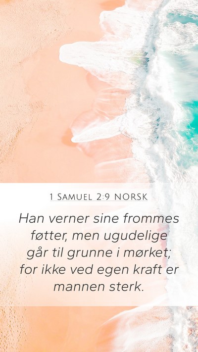1 Samuel 2:9 NORSK Bible Verse Image