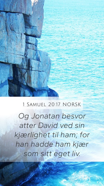 1 Samuel 20:17 NORSK Bible Verse Image