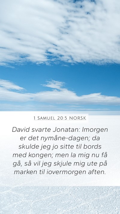 1 Samuel 20:5 NORSK Bible Verse Image