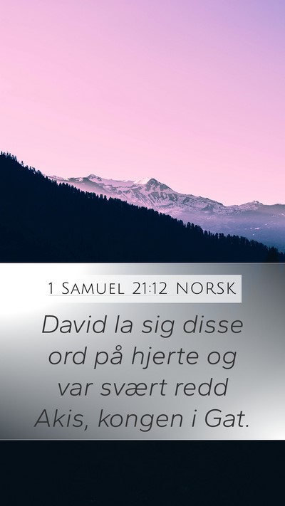 1 Samuel 21:12 NORSK Bible Verse Image