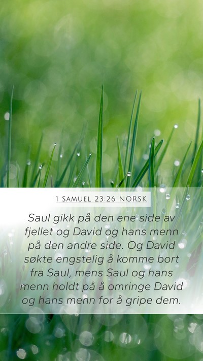 1 Samuel 23:26 NORSK Bible Verse Image
