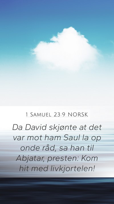 1 Samuel 23:9 NORSK Bible Verse Image