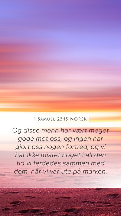 1 Samuel 25:15 NORSK Bible Verse Image