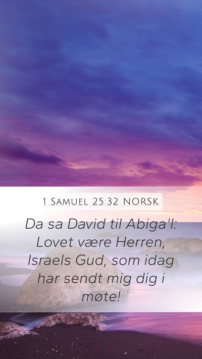 1 Samuel 25:32 NORSK Bible Verse Image