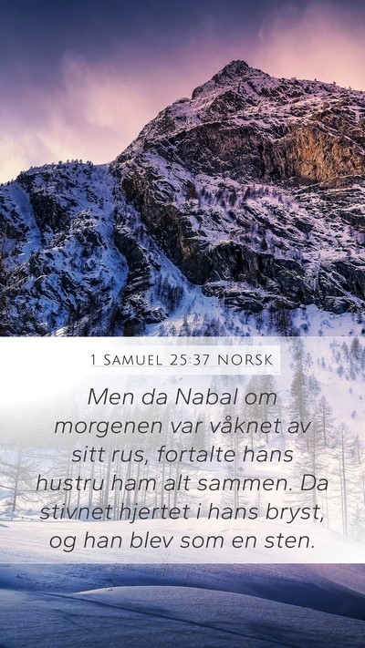 1 Samuel 25:37 NORSK Bible Verse Image