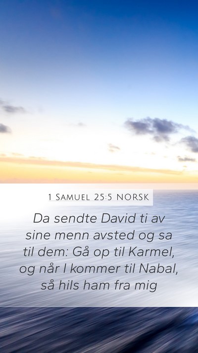 1 Samuel 25:5 NORSK Bible Verse Image