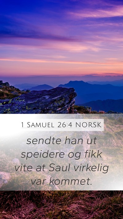 1 Samuel 26:4 NORSK Bible Verse Image