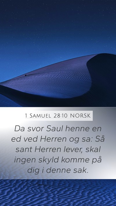 1 Samuel 28:10 NORSK Bible Verse Image