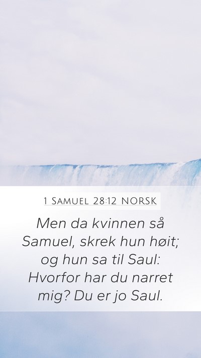 1 Samuel 28:12 NORSK Bible Verse Image