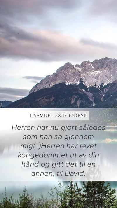1 Samuel 28:17 NORSK Bible Verse Image