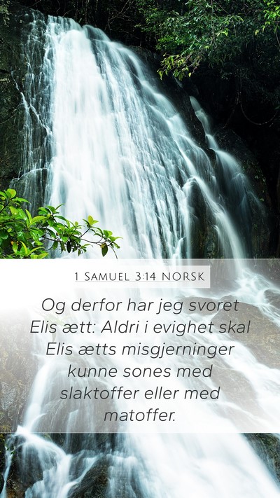 1 Samuel 3:14 NORSK Bible Verse Image