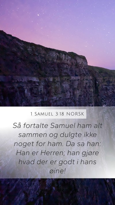 1 Samuel 3:18 NORSK Bible Verse Image