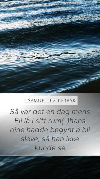 1 Samuel 3:2 NORSK Bible Verse Image