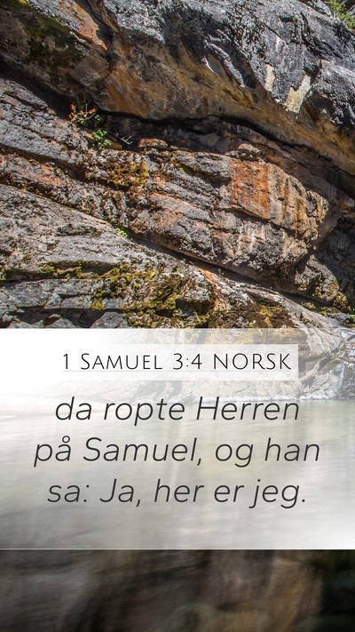 1 Samuel 3:4 NORSK Bible Verse Image