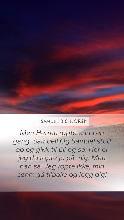 1 Samuel 3:6 NORSK Bible Verse Image