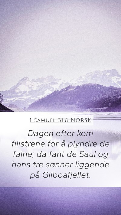 1 Samuel 31:8 NORSK Bible Verse Image