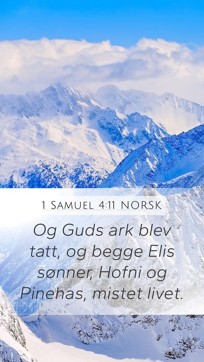 1 Samuel 4:11 NORSK Bible Verse Image