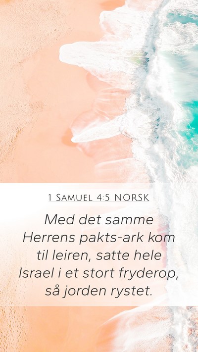 1 Samuel 4:5 NORSK Bible Verse Image