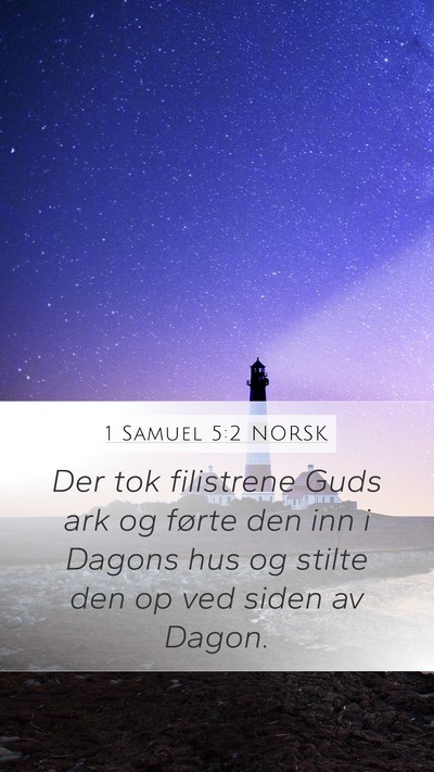 1 Samuel 5:2 NORSK Bible Verse Image