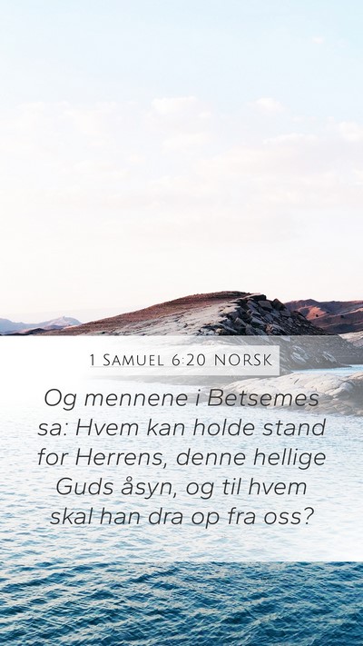 1 Samuel 6:20 NORSK Bible Verse Image