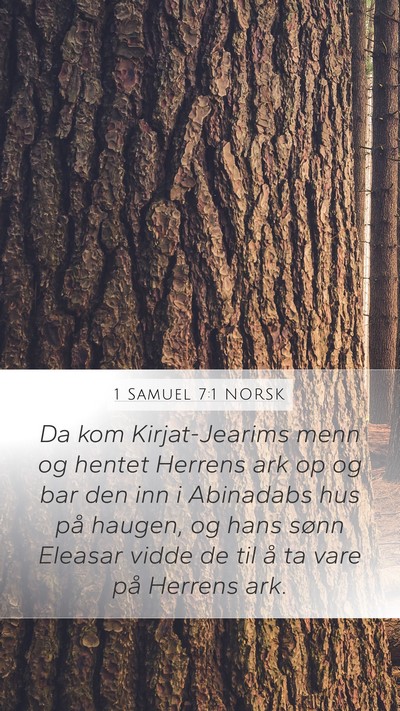 1 Samuel 7:1 NORSK Bible Verse Image