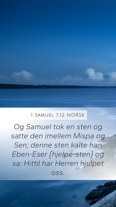 1 Samuel 7:12 NORSK Bible Verse Image