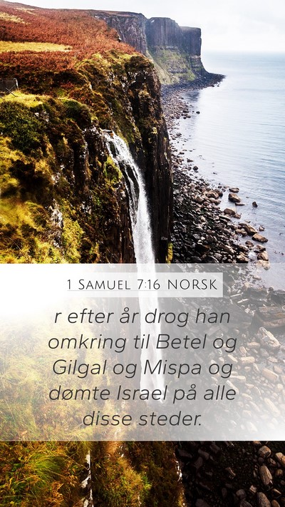 1 Samuel 7:16 NORSK Bible Verse Image