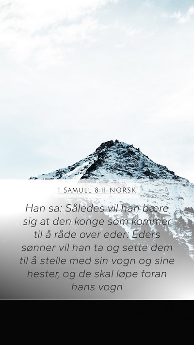 1 Samuel 8:11 NORSK Bible Verse Image