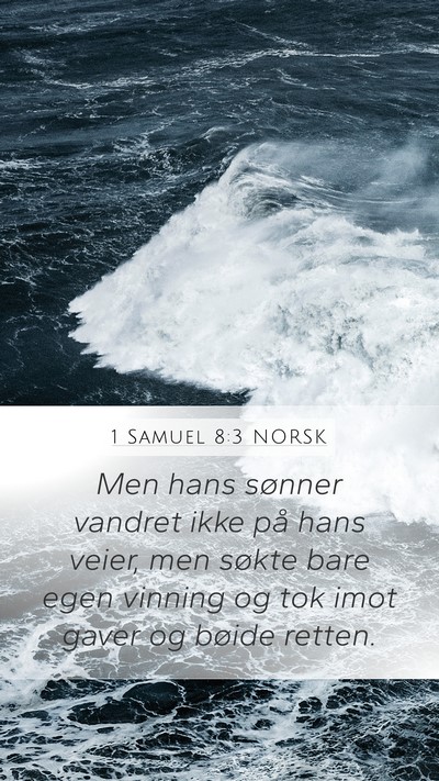 1 Samuel 8:3 NORSK Bible Verse Image