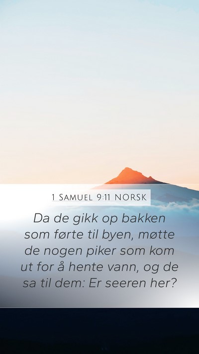 1 Samuel 9:11 NORSK Bible Verse Image